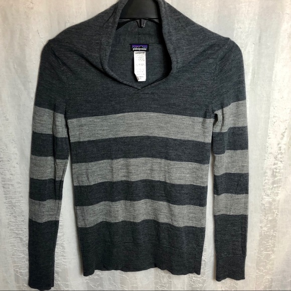 Patagonia Sweaters - Patagonia Women’s Sz XS Top Gray Wool Merino